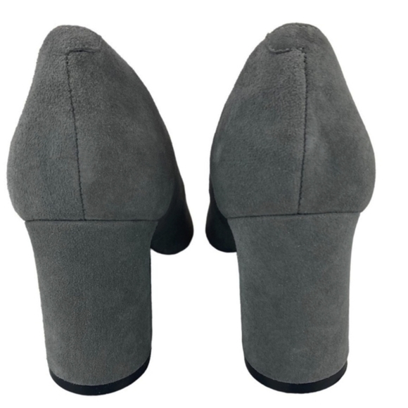 🍂 GRAY SUEDE MARC FISHER BLOCK HEELS - Picture 3 of 5